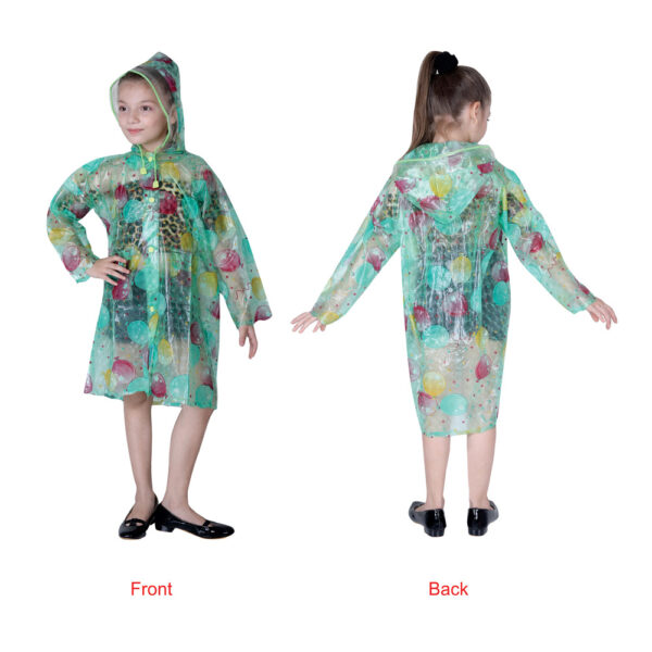 08G - Kids Galaxy Print PVC Raincoat