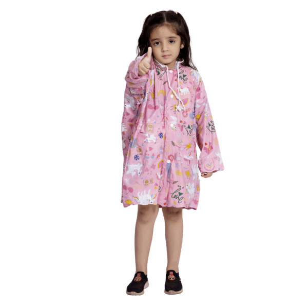 6K CLASSIC Printed PVC ( Pleat ) Kids Raincoat